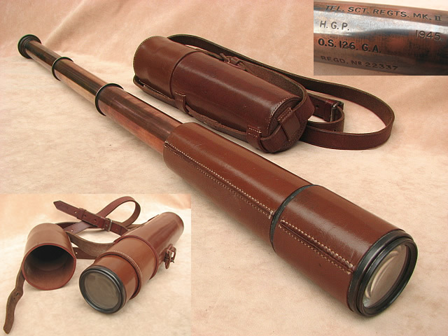 WW2 Scout Regiment telescope by Howard Grubb Parsons & Co, dated 1945